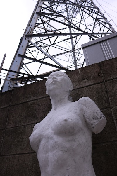 打ち捨てられた胸像