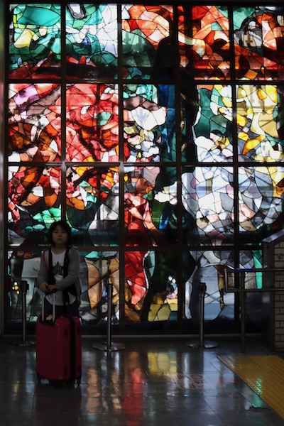 新山口駅のステンドグラス