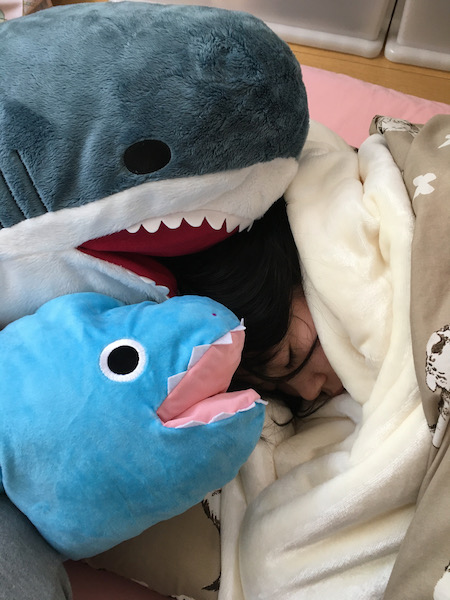 サメとウツボに食われるちまき先生